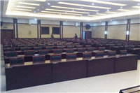 東莞某機關單位會議室辦公家具安裝完畢，條桌會議椅即將投入使用！