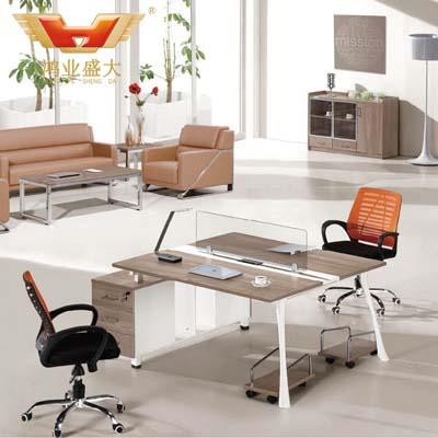 辦公桌二人組 連體式時尚辦公屏風(fēng)HY-Z20