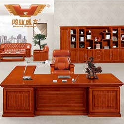泰柚木實(shí)木辦公桌 大班臺  鴻業(yè)19號
